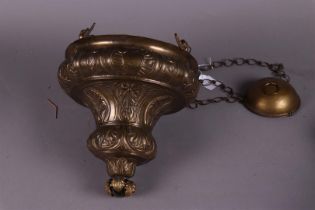 19th Century Copper God Lamp