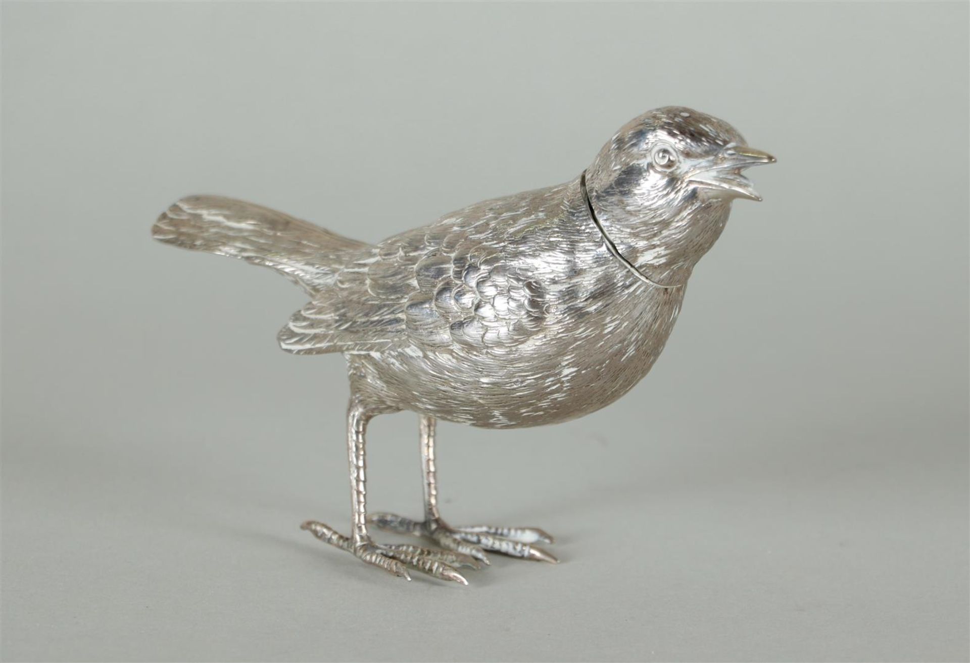 Silver table piece / spreader in the shape of a thrush - Image 2 of 7