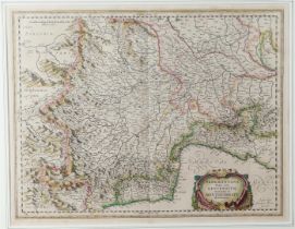 Guiljelmus BLAEU (1600-1699), Map depicting the area around Genoa - Regio cum Genuensis – ca 1600.