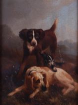 Around Henriette Ronner, Hunting dogs in a landscape, 
