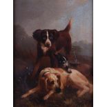 Around Henriette Ronner, Hunting dogs in a landscape, 
