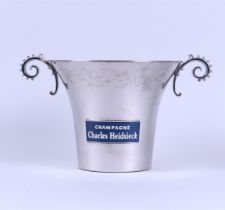 A champagne cooler, marked Charles Heidsieck