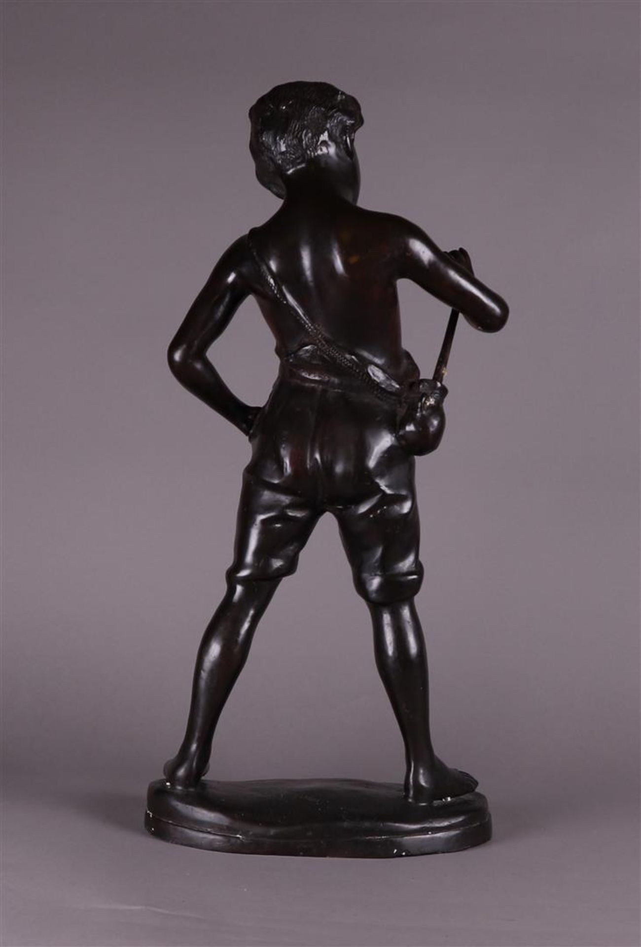 Bronze Shepherd Boy Sculpture (First Half 20th Century) - Bild 2 aus 6