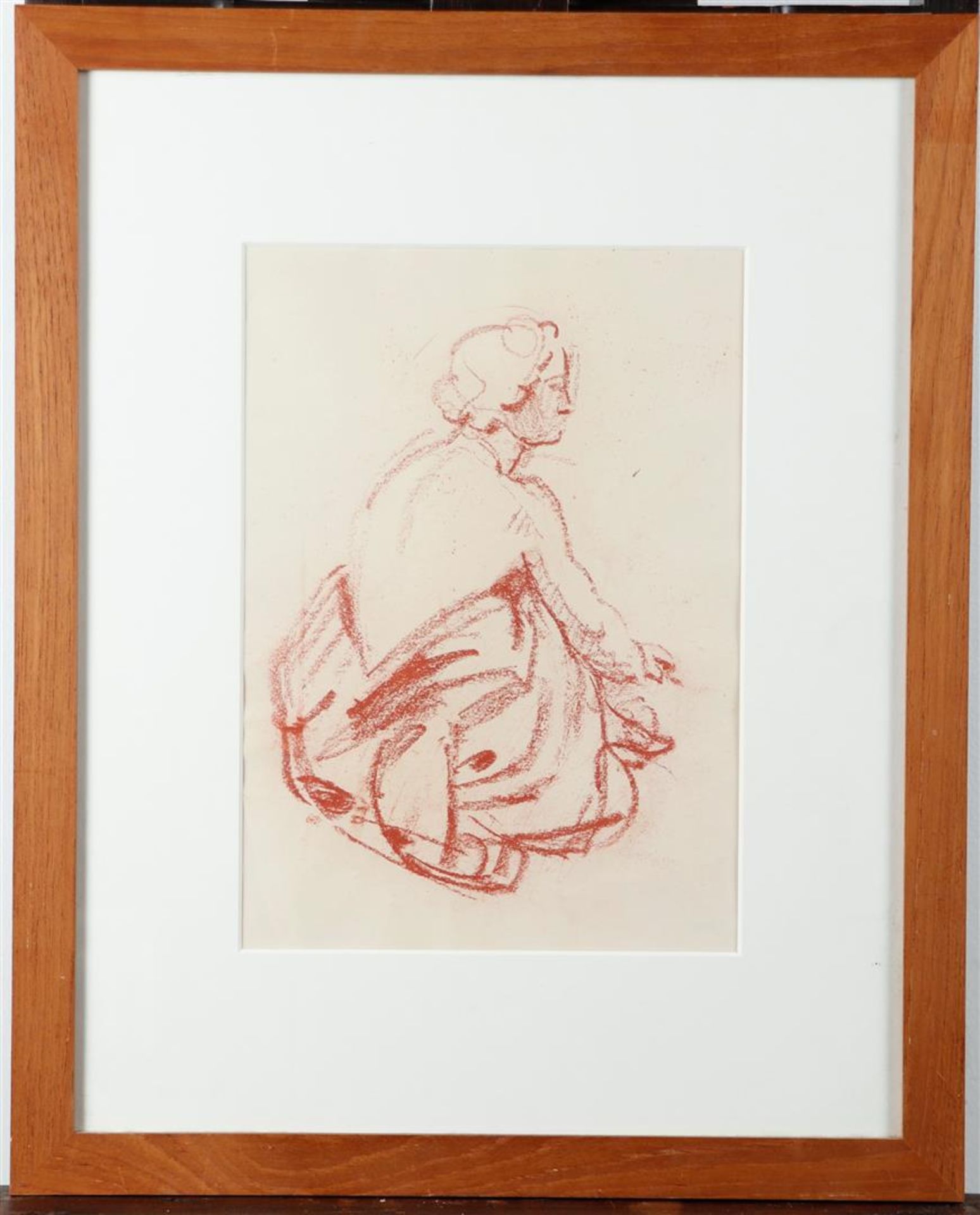 attributed to Otto van Rees (Freiburg 1884 - 1957 Utrecht), Seated female figure  - Image 2 of 3