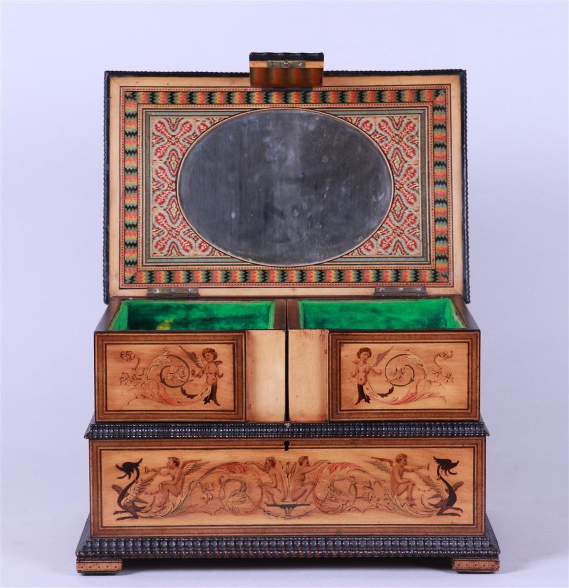 Antonio Toscano Jewelry Box with Colored Marquetry