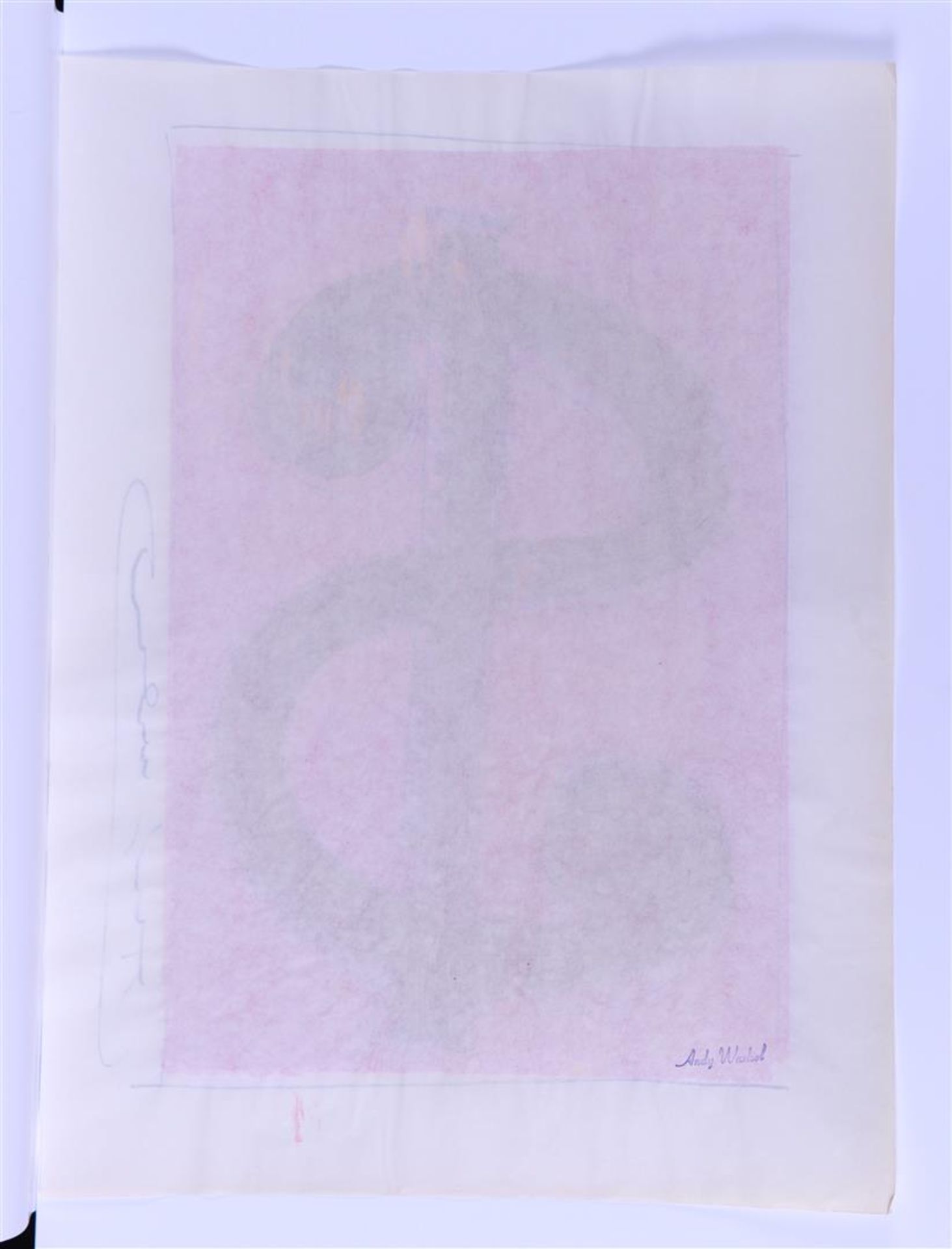 Andy Warhol Pittsburg, Pennsylvania 1928 - 1987 New York) (after), Dollar Sign on red ground - Image 2 of 3