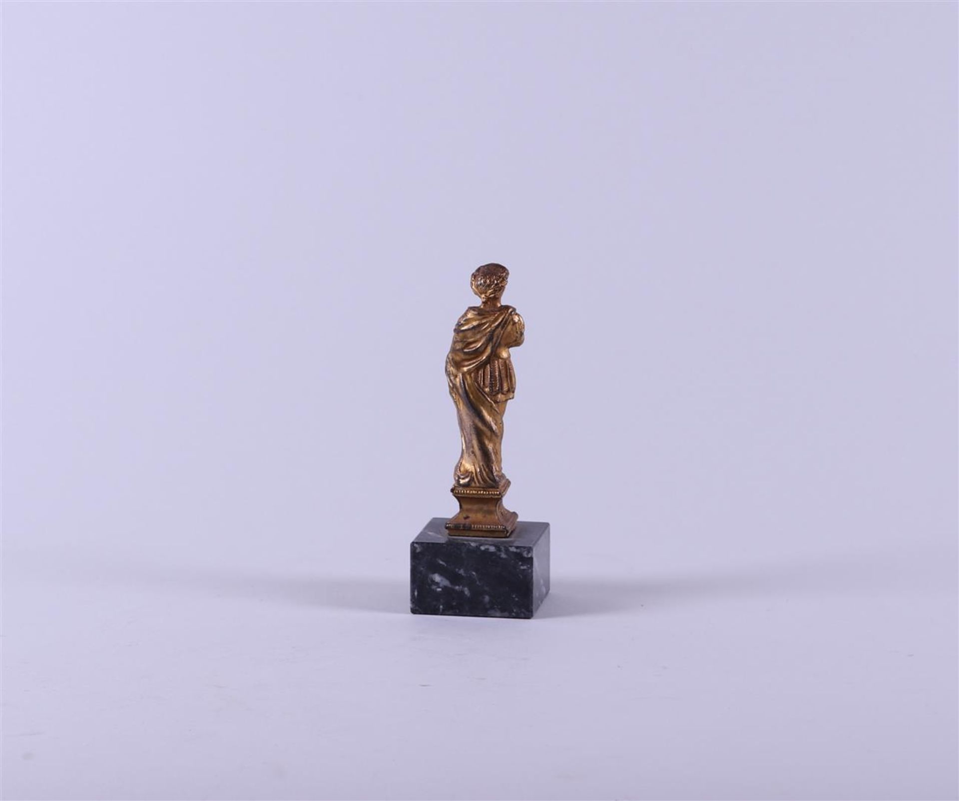 A French patinated bronze desk ornament depicting a Roman emperor.
 - Image 3 of 3