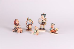 MI. Hummel, a lot of (5) figurines, all marked Goebel.