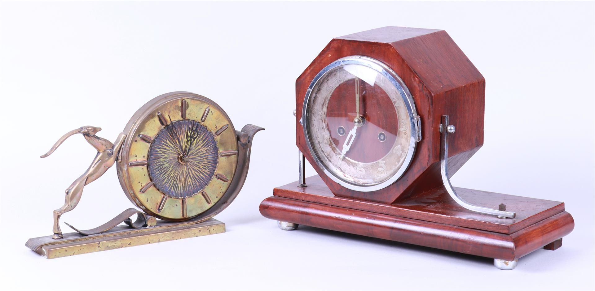 Lot of (2) Mantel Clocks (20th Century)