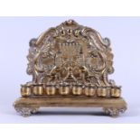 A copper Chanukah, possibly Warsaw, 