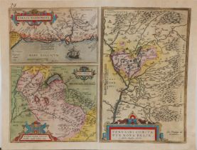 Abraham Ortelius (Antwerp 1527 - 1598) A map depicting southern France