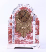 Marble Art Deco Mantel Clock (Approx. 1920)