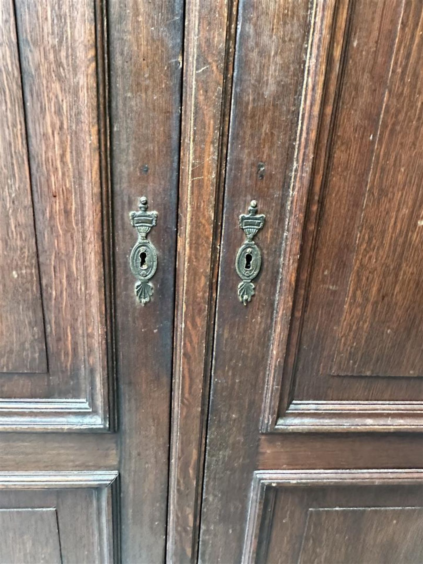 Dark Stained Softwood Linen Cupboard (France, Ca. 1900) - Image 3 of 3