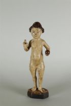 A polychromed limewood statue of Saint Odolphus (?), Germany 16th century.