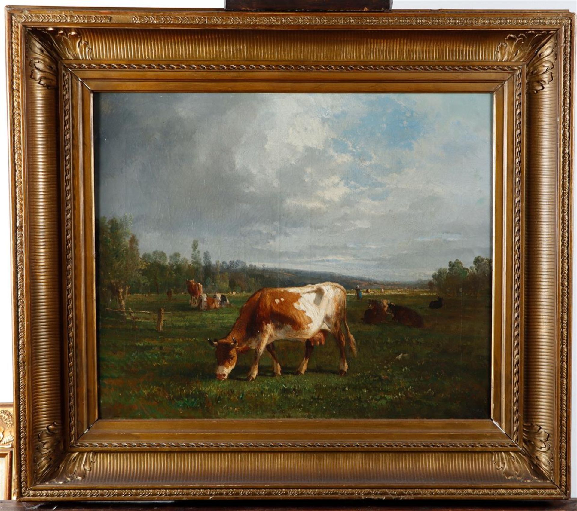Andrés Cortès (Sevila 1810-1879), Landscape with cattle, signed (bottom left), oil on canvas.
 - Image 2 of 5