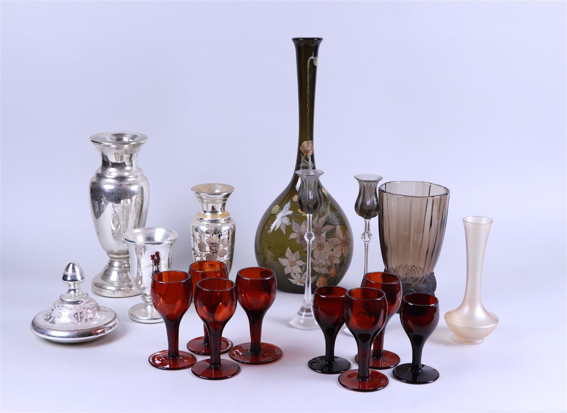 A large lot of various glassware.