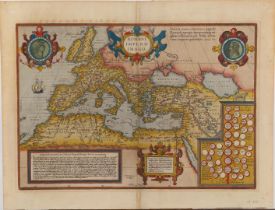 Abraham Ortelius (Antwerp 1527-1598) Map of the Ancient Roman Empire