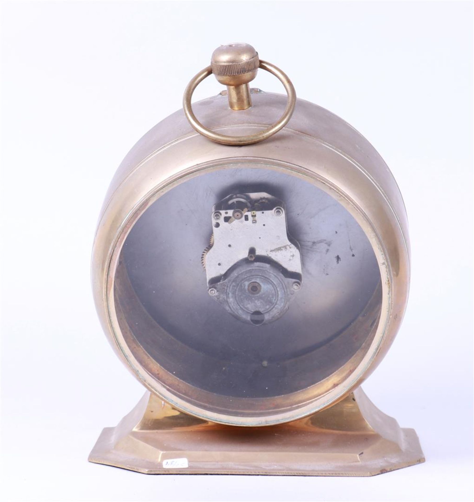 Shop Window Enlargement of a Coachman's Clock with Cut Glass Front (Damages) - Image 2 of 2