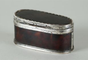 Tortoise Snuff Box with Silver Frames (Holland, 17th Century)