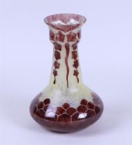 Le Verre Français (Verreries Schneider), a cameo glass vase.