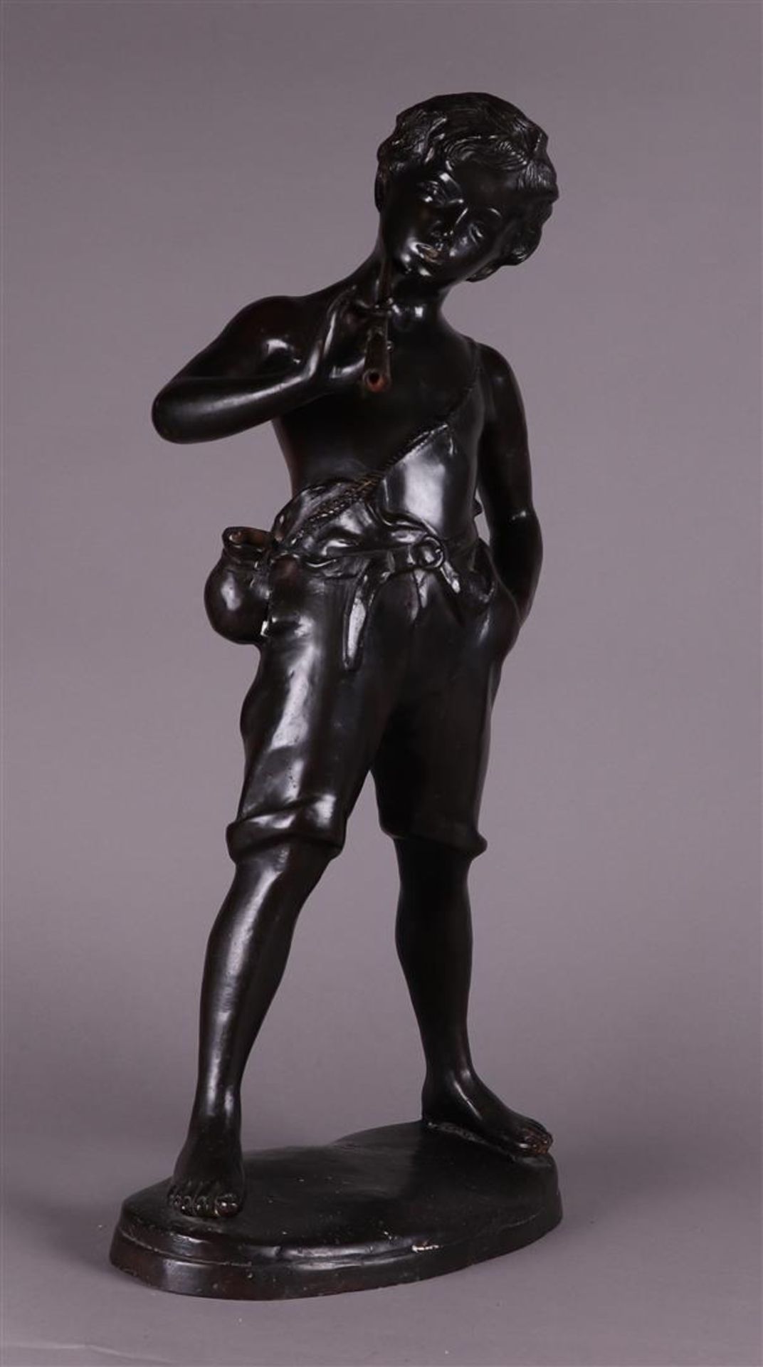 Bronze Shepherd Boy Sculpture (First Half 20th Century) - Bild 6 aus 6