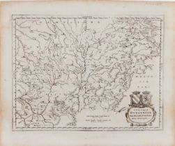 Caspar Merian (Frankfurt a. M. 1627-1686 Wieuwerd, Friesland) Map of Burgundy