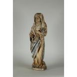 Weeping Mary made of linden wood with remains of polychrome, Germany, 16th century.
