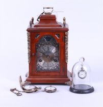 Lot of Various Pocket Watches and a Table Clock