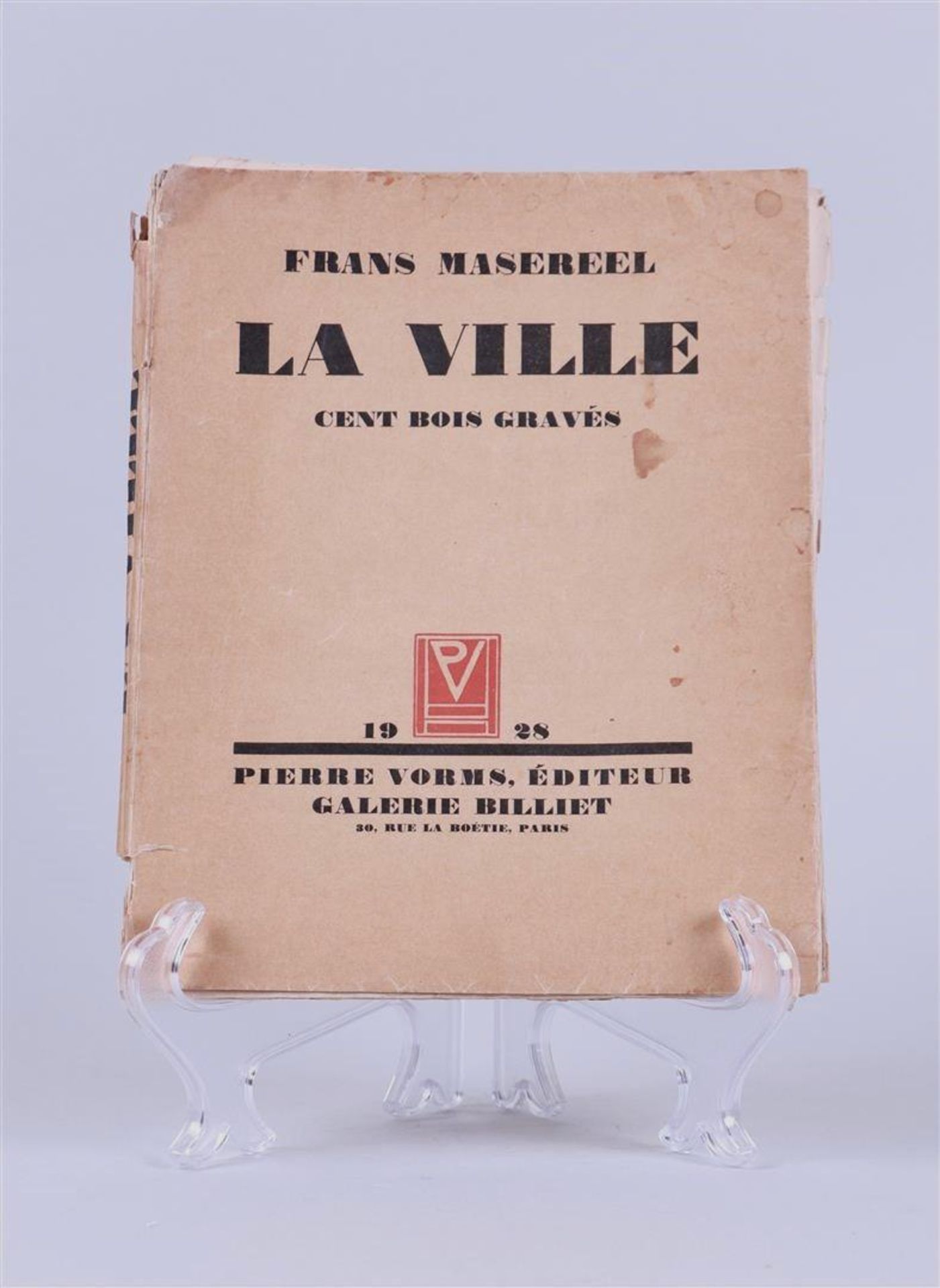 Frans Masereel, "La Ville" cent bois gravés, 1928, published Pierre Vorms, Galerie Billiet, Paris.