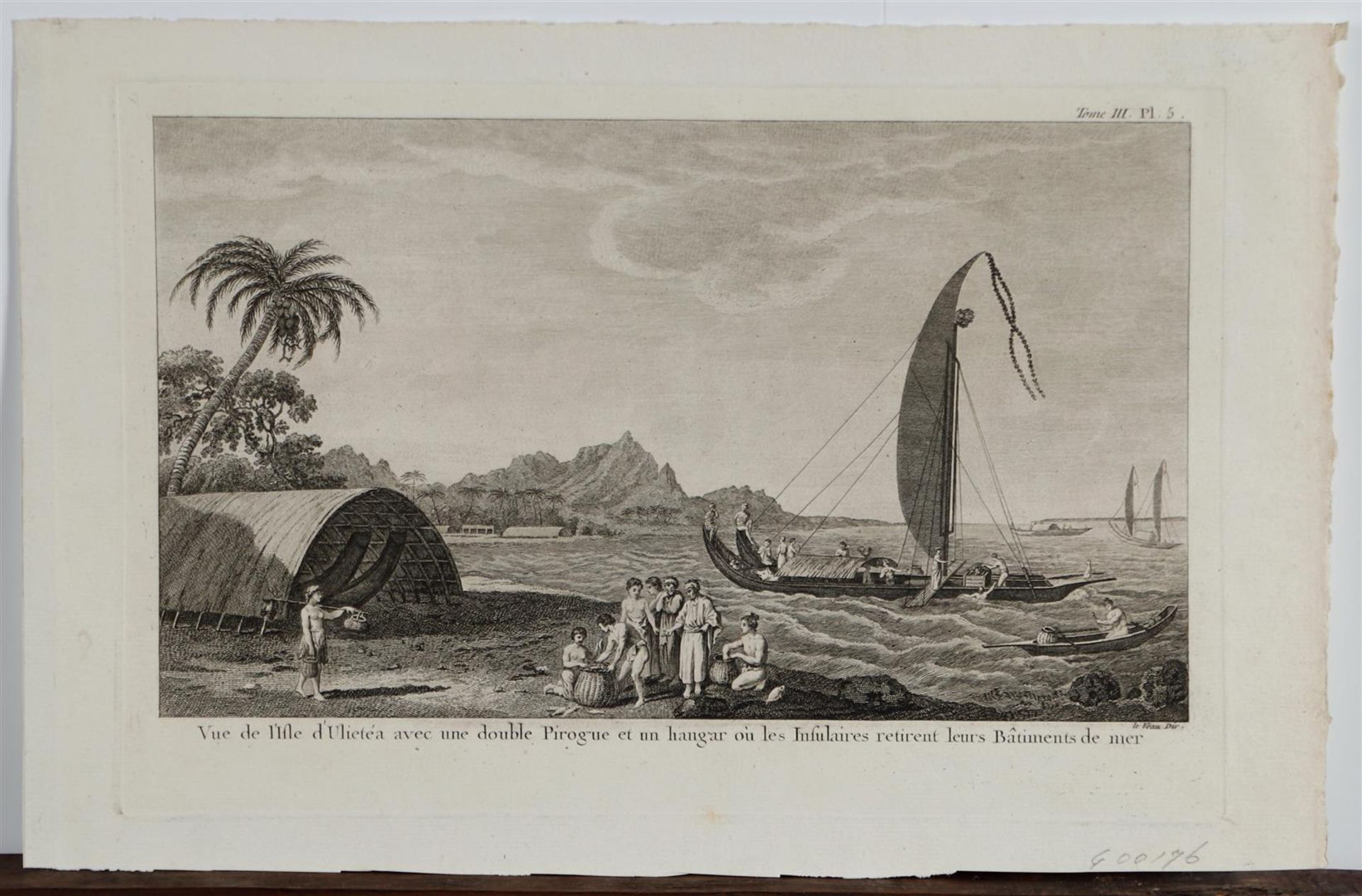 A lot consisting of (3) various engravings of different landscapes (James Cook), 18th century. - Image 4 of 4