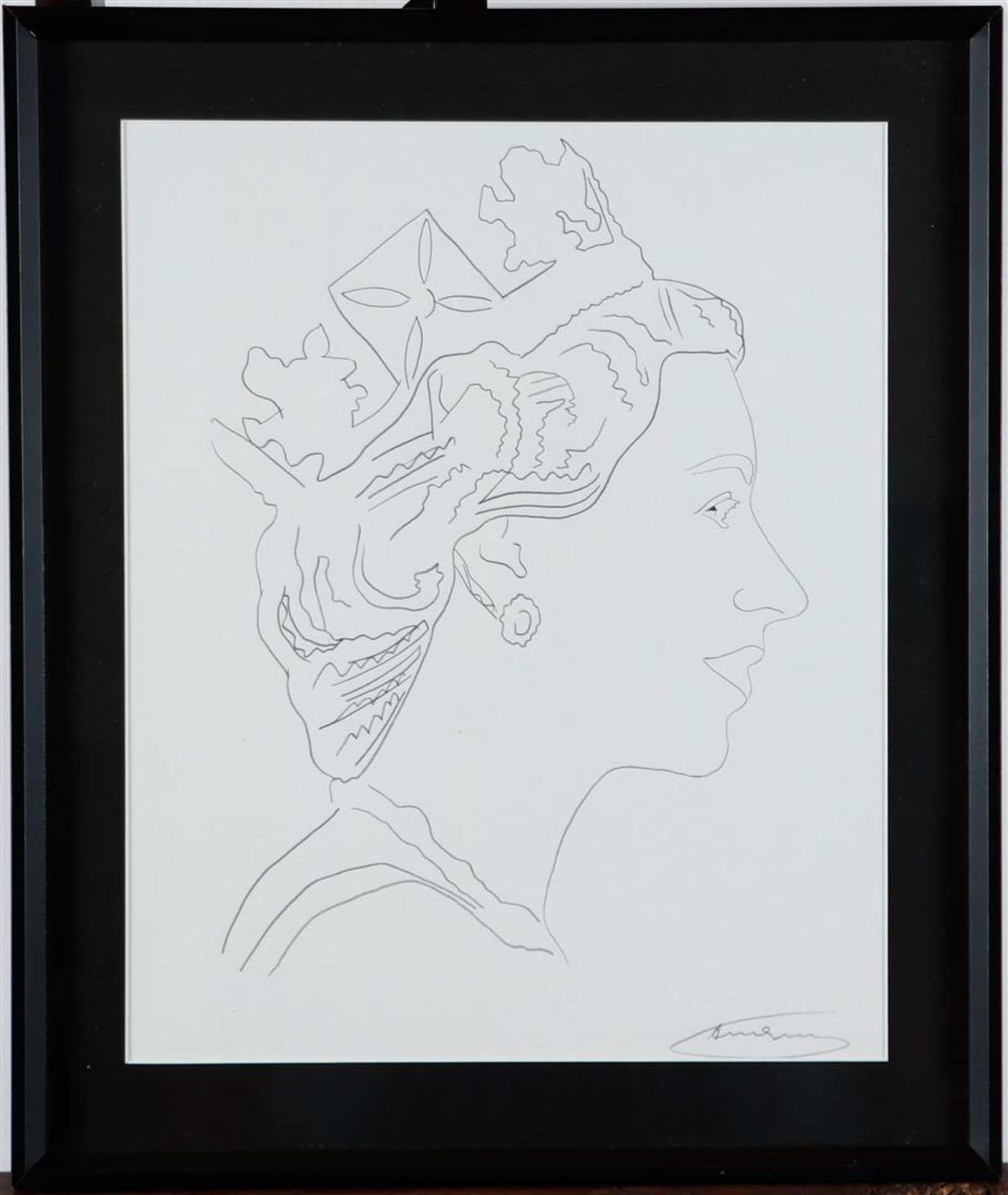 Andy Warhol Pittsburg, Pennsylvania 1928 - 1987 New York) (after), Portrait of Queen Elizabeth II - Image 2 of 4