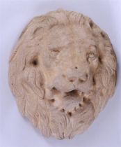 Sandstone lion's head, 17th century, Sicily (?).