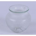 A.D. Copier tin crackle vase, glass factory Leerdam.
