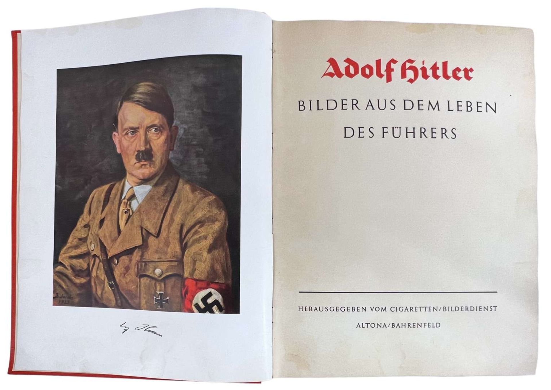 III German Reich Book "Adolf Hitler. Bilder aus dem Leben des Fuhrers", 1936 - Image 5 of 9