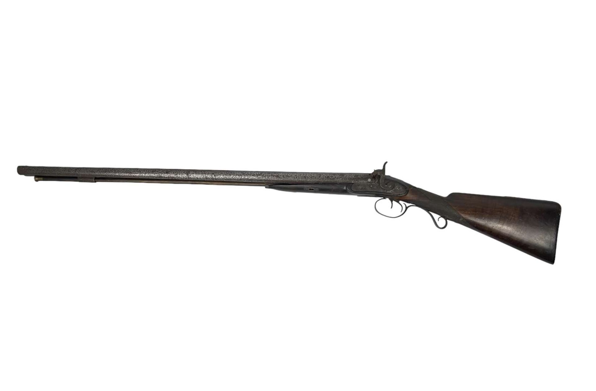 18th/19th Century Percussion Double Barrel Hunting Rifle