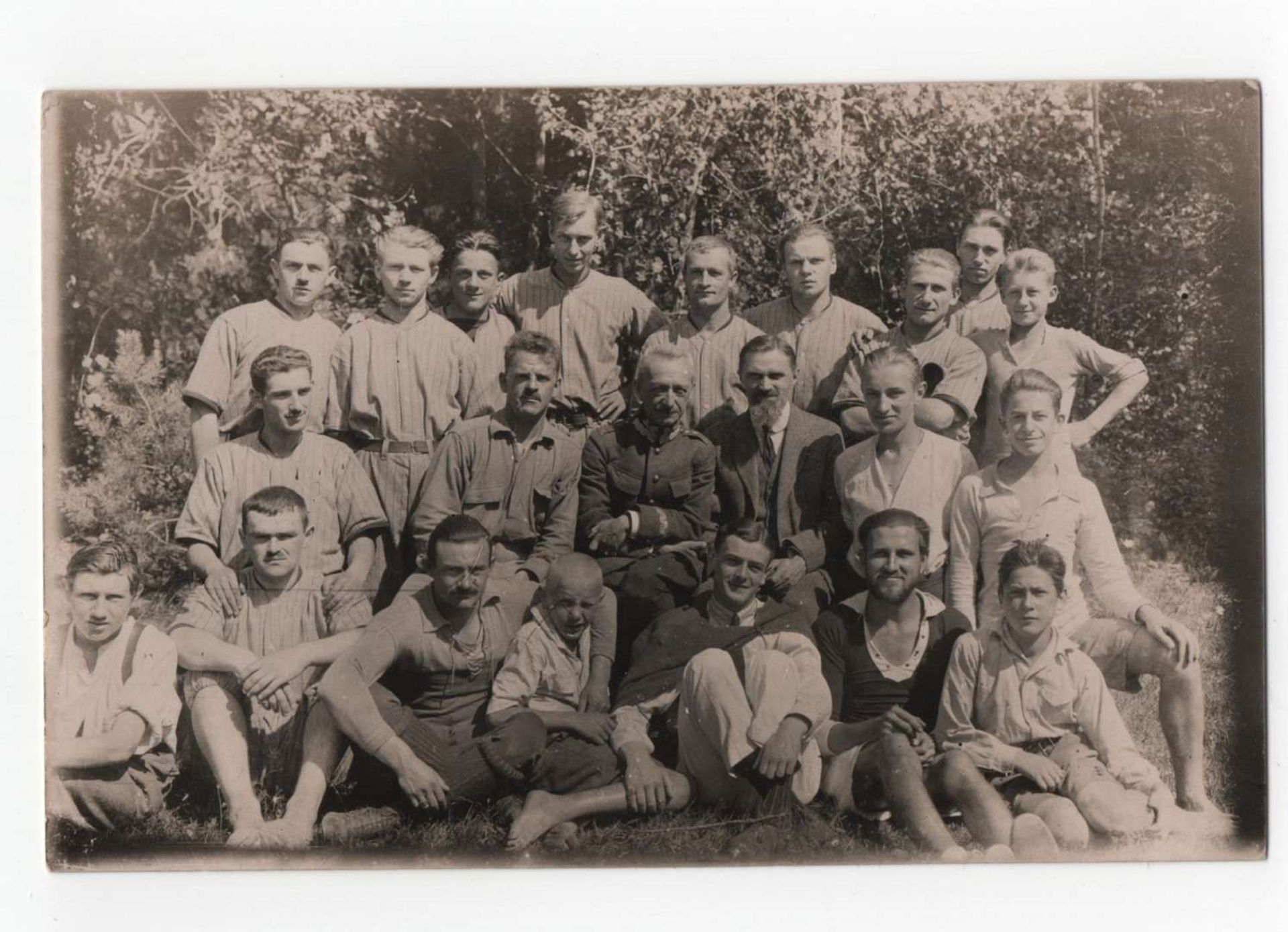 pre-WW2 Polish Sports Club & Army General Photo