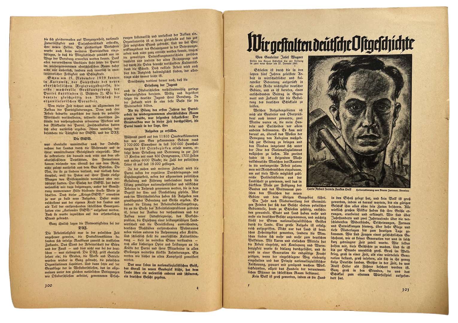 WW2 German NSDAP Newspaper "Der Schulungsbrief", 7. / 8., 1941 - Image 3 of 3