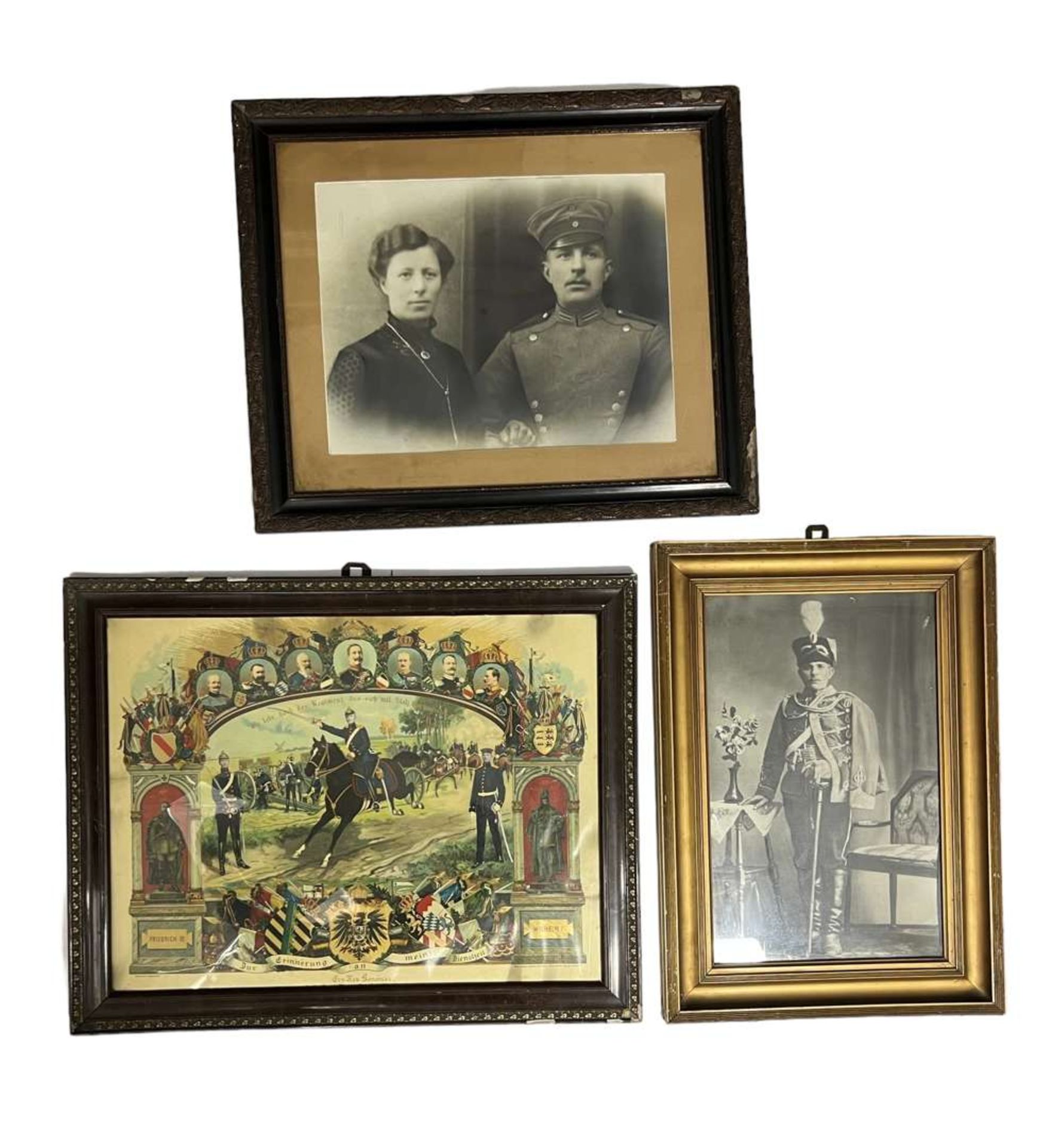 WW1 Group of German/Prussian Army Large Framed Photos Danzig&nbsp;