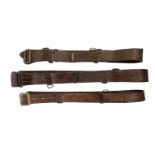 WW1/WW2 British Leather “Sam Brown” Officer's Belts