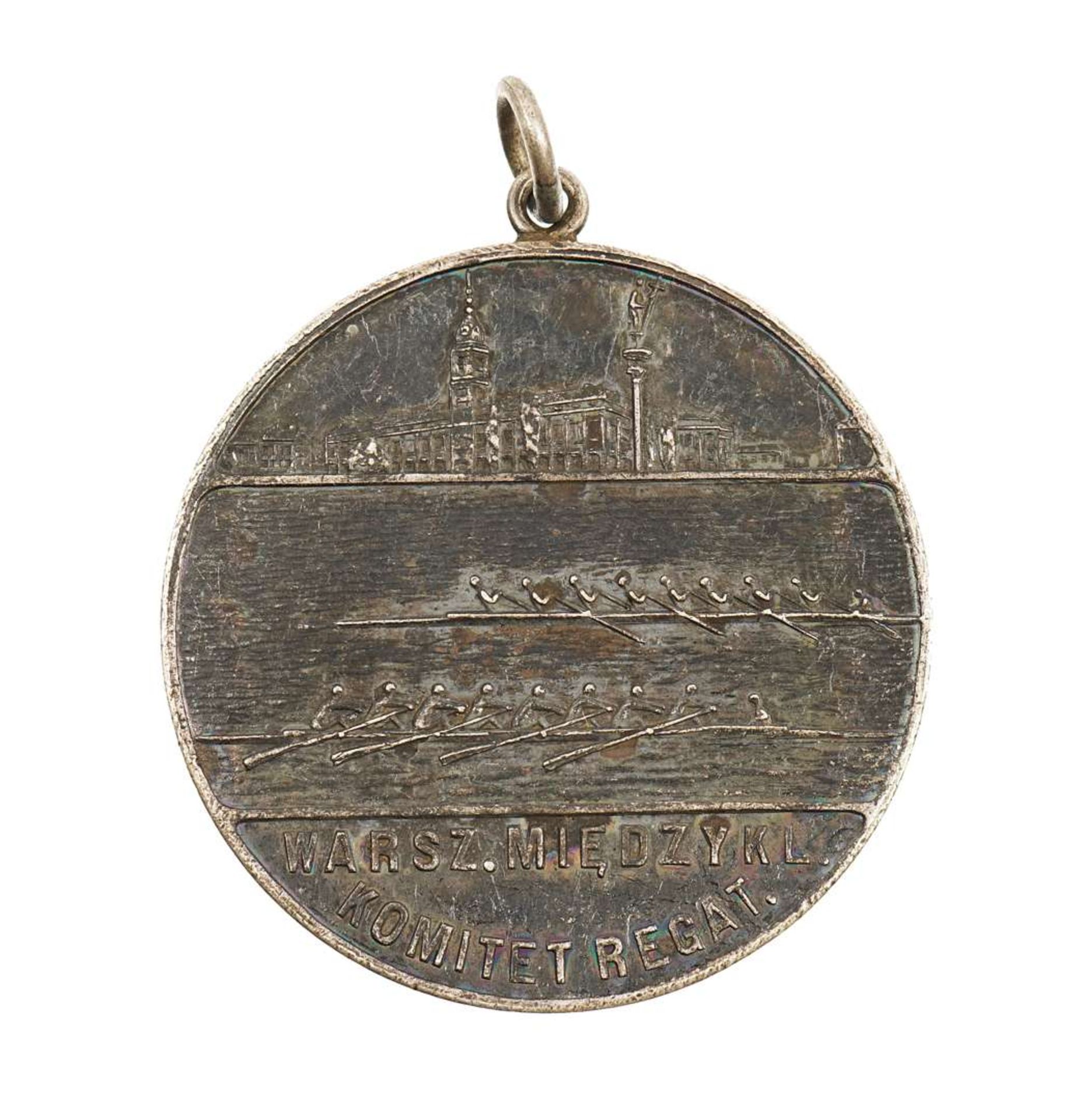 pre-WW2 Polish Medal Warsaw Women's Rowing Club - Regatta Committee.