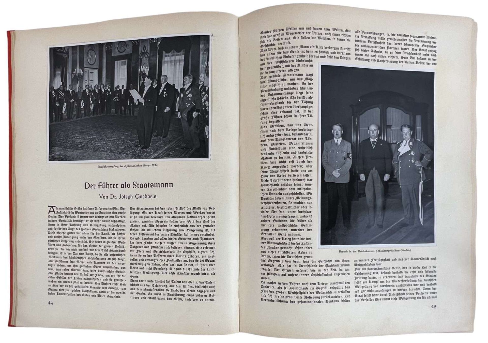 III German Reich Book "Adolf Hitler. Bilder aus dem Leben des Fuhrers", 1936 - Image 7 of 9