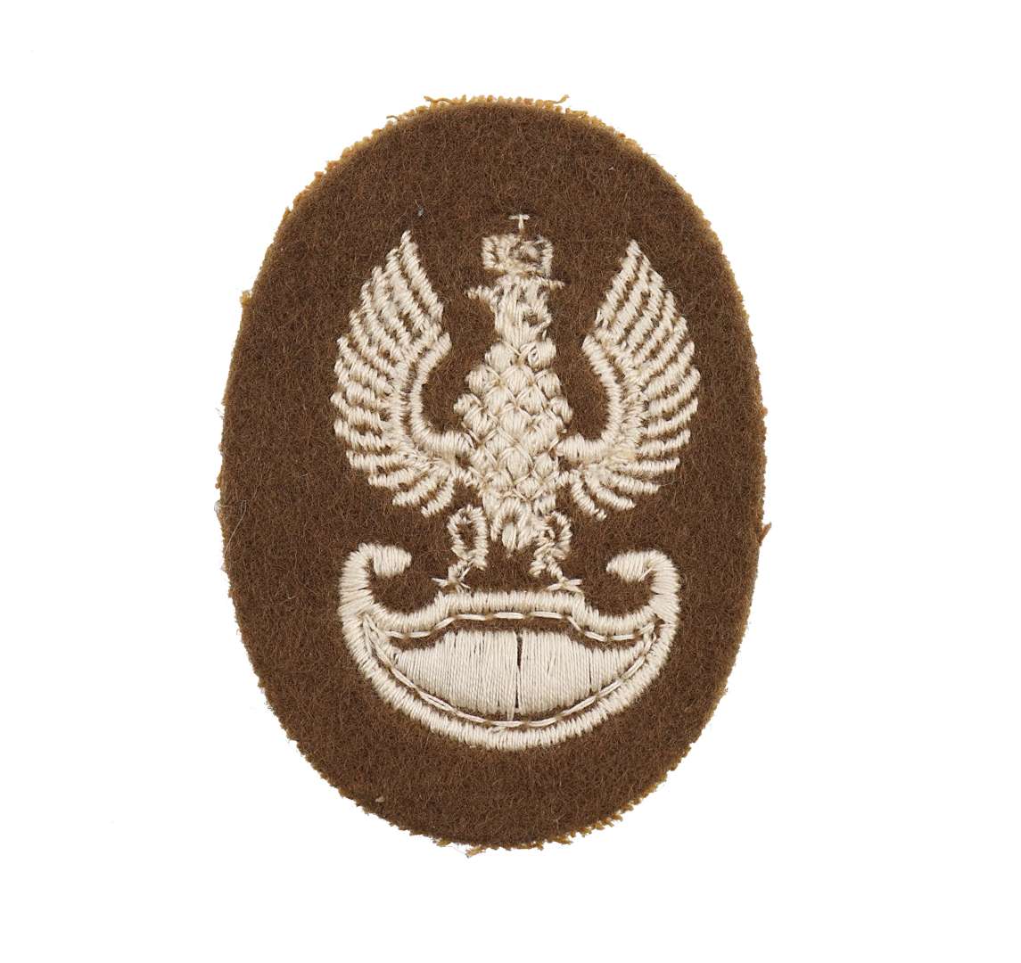 WW2 Polish Army Eagle Cap Badge - Embroided&nbsp;