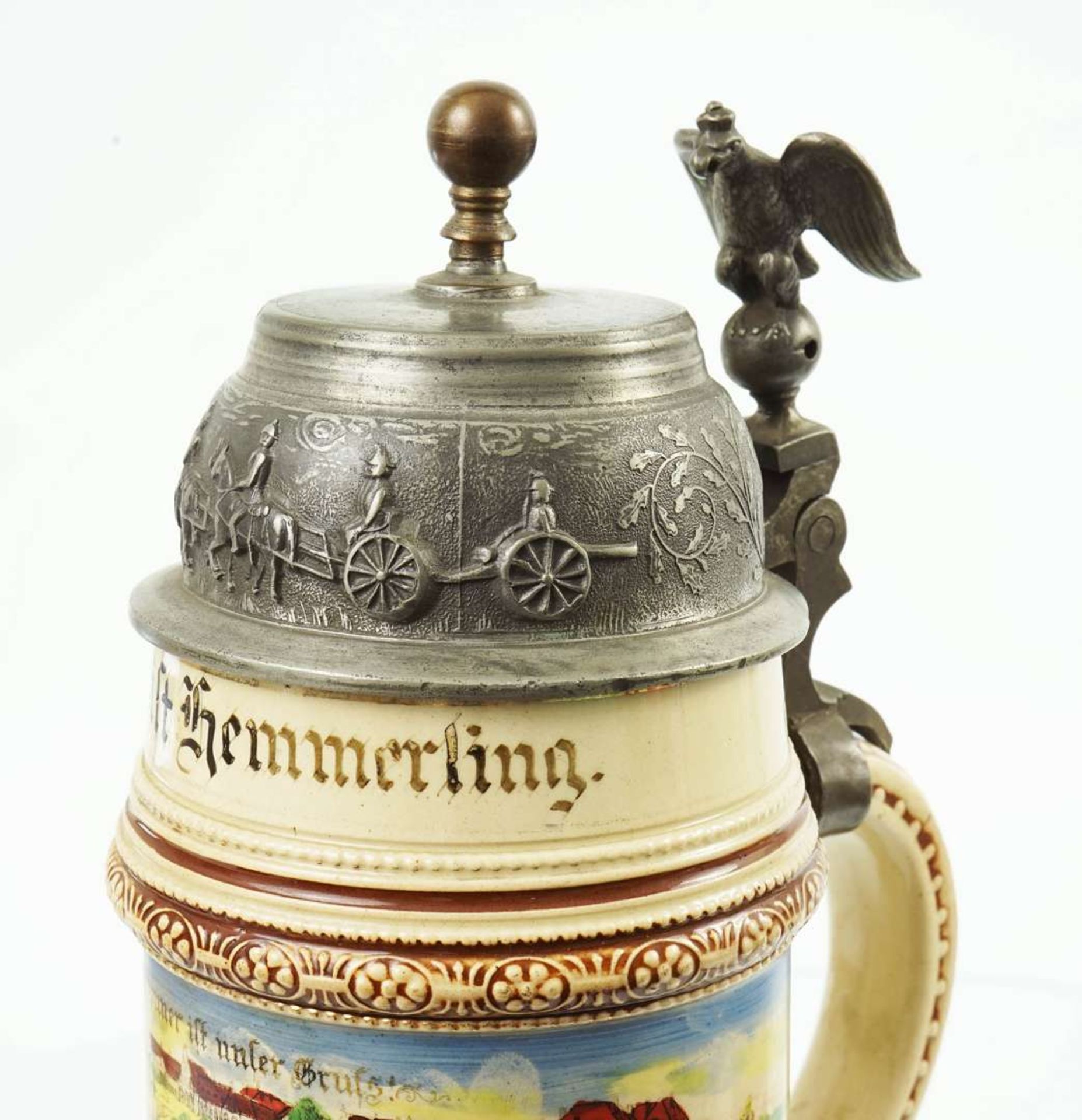 WW1 German Regimental Tankard - Prussian 11th Artillery &nbsp;Regiment - Thorn - Image 9 of 12