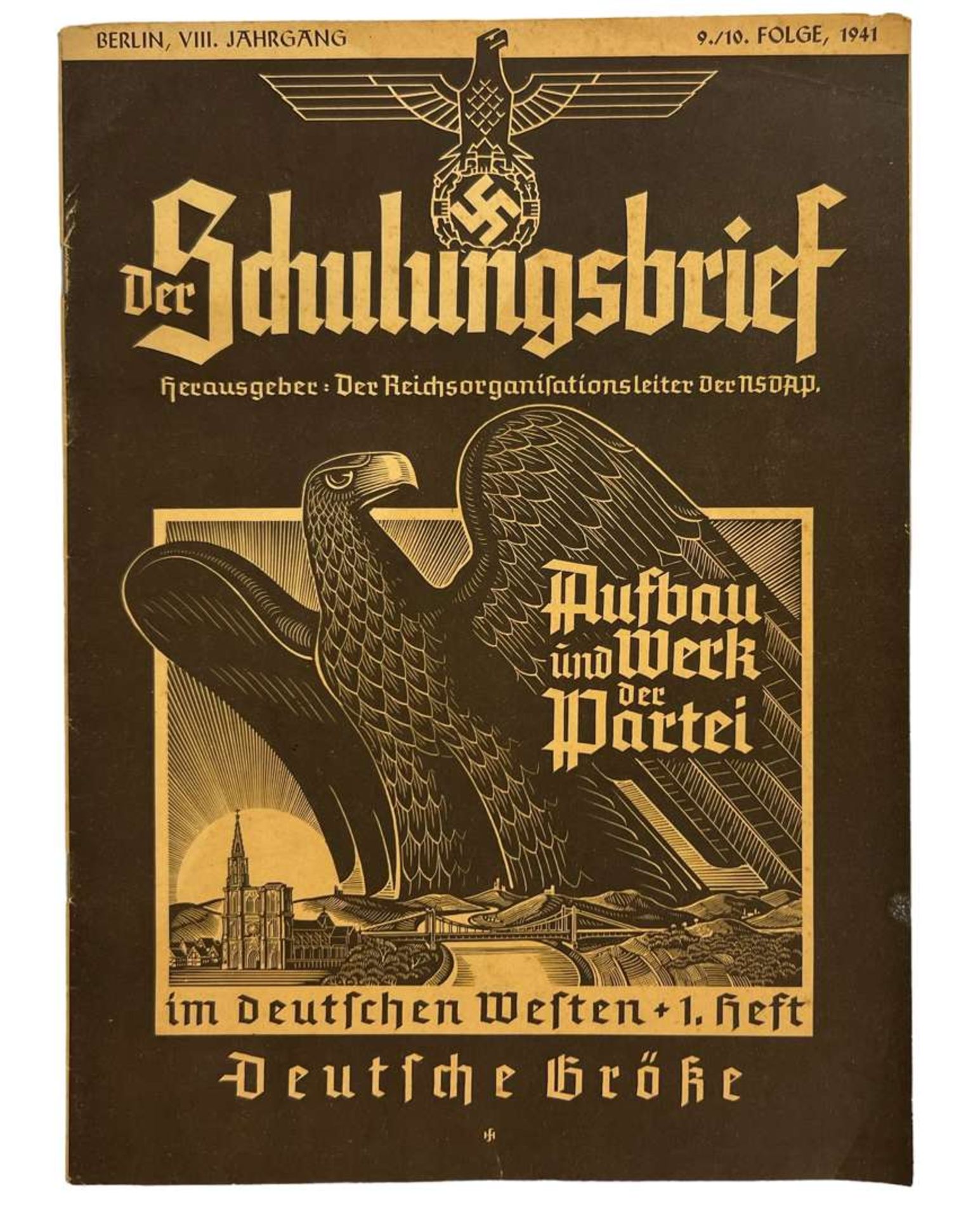 WW2 German NSDAP Newspaper "Der Schulungsbrief" 1941