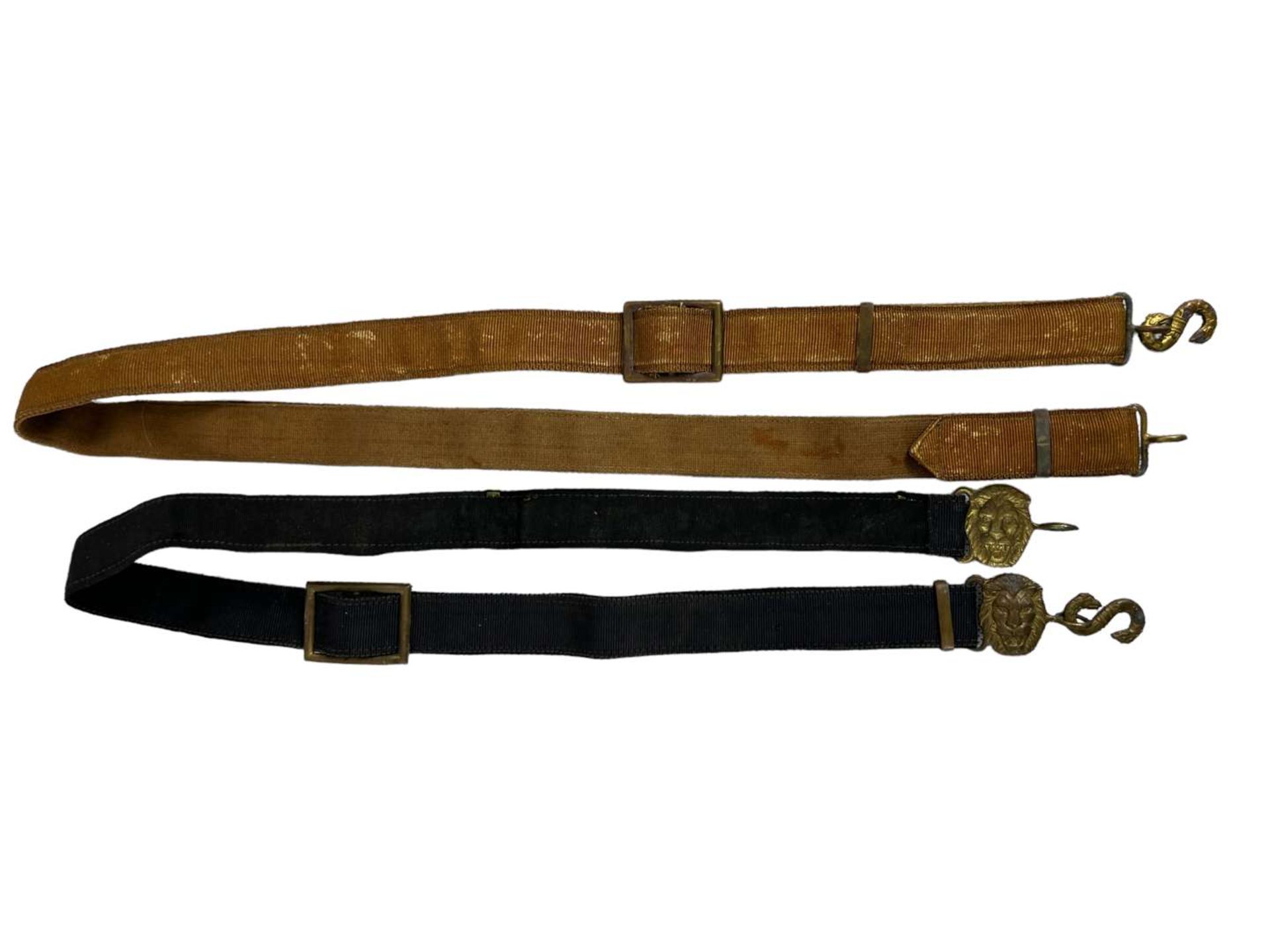 pre WW1 Two French Sword Belts&nbsp; - Image 2 of 4