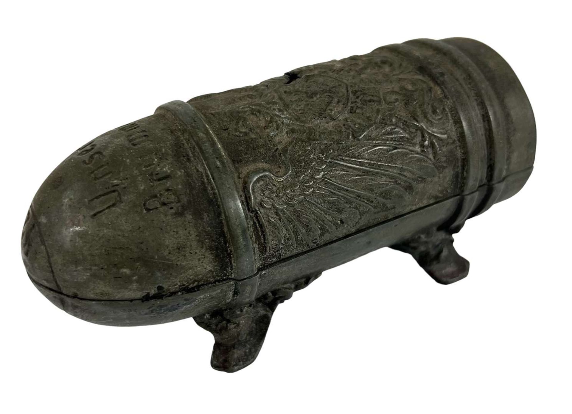 WW1 German/Prussian Shell Souvenir Box Trench Art - Image 2 of 3