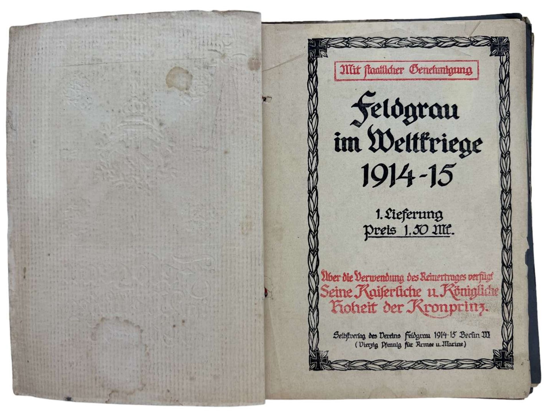 WW1 German Album „Feldgrau im Weltkrieg 1914-15” - Image 2 of 3