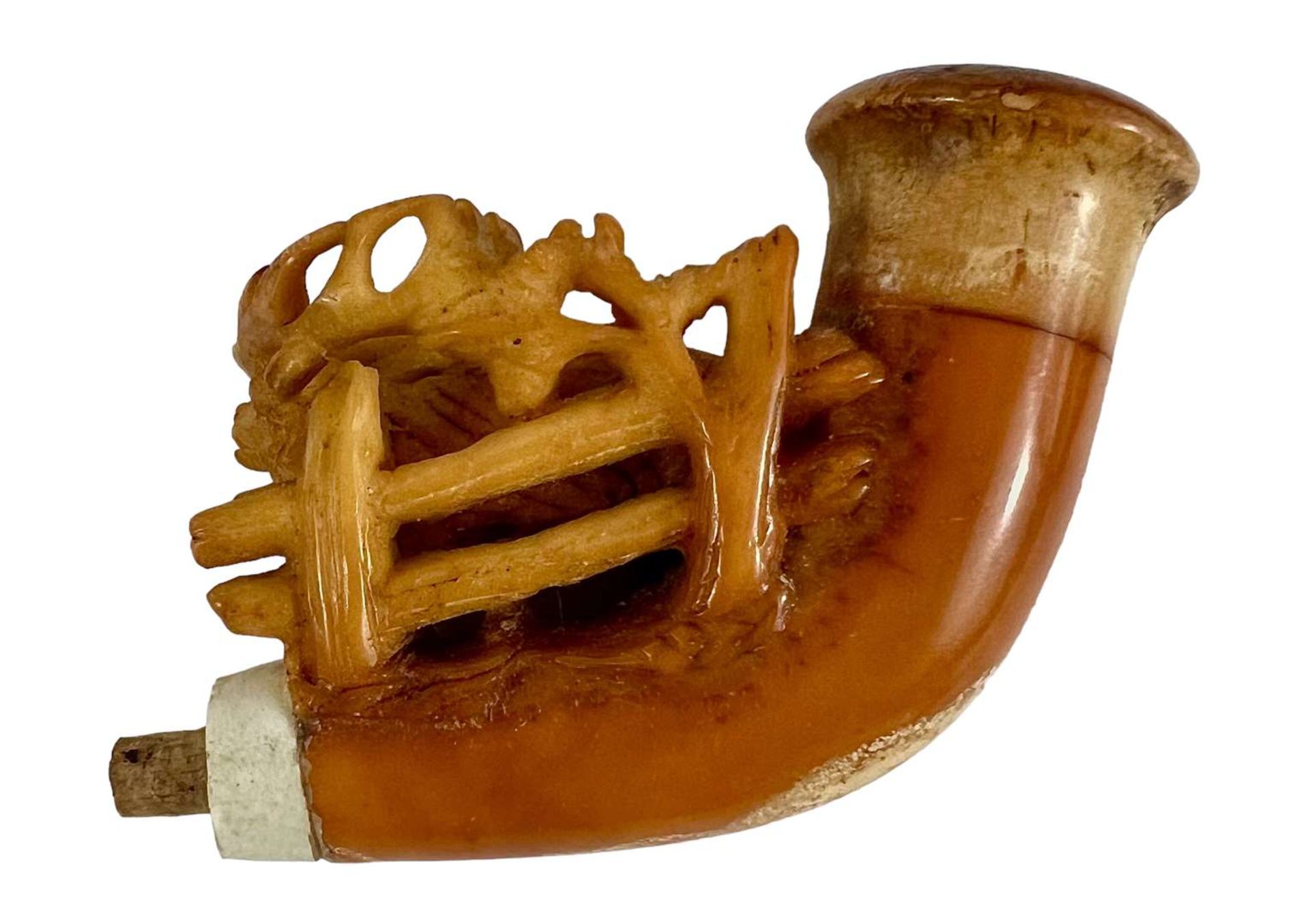 19th/20th Century German Smoking Pipe - Hunting/Deer&nbsp; - Image 6 of 6