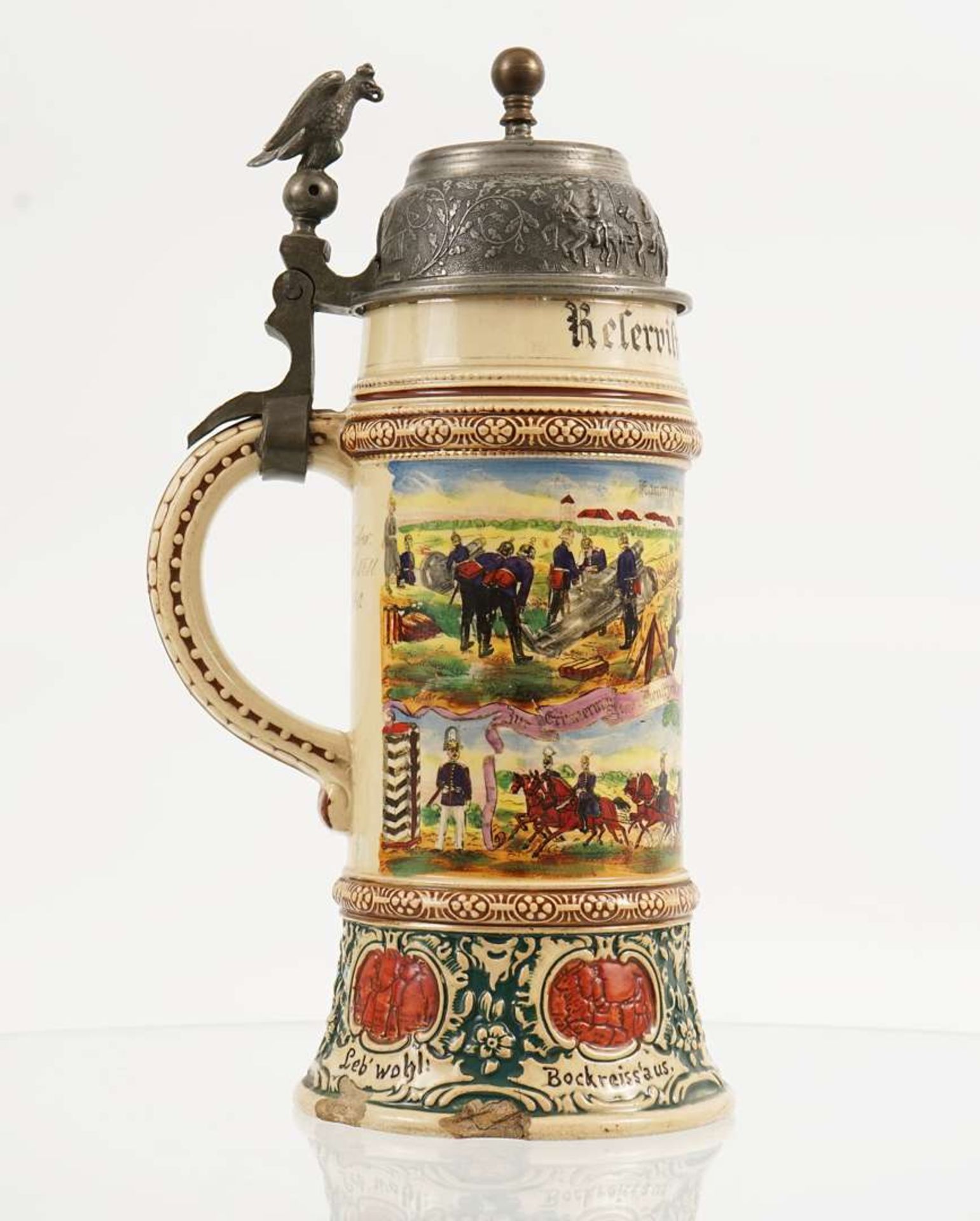 WW1 German Regimental Tankard - Prussian 11th Artillery &nbsp;Regiment - Thorn - Image 6 of 12