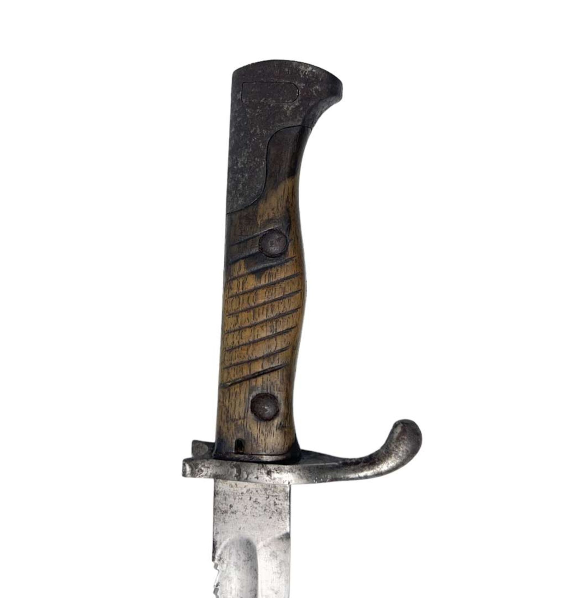 WW1 German/Prussion S98/05 “Butcher” Bayonet Sawback - Image 3 of 6